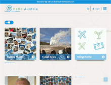 Tablet Screenshot of helloaustria.com
